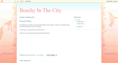 Desktop Screenshot of beachyinthecity.blogspot.com