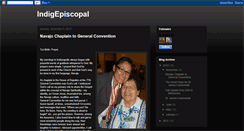 Desktop Screenshot of indigepiscopal.blogspot.com