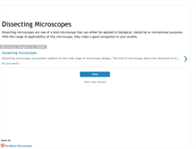 Tablet Screenshot of dissectingmicroscopes.blogspot.com