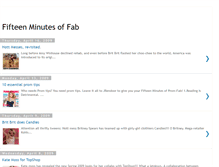 Tablet Screenshot of fifteenminutesoffab.blogspot.com