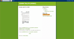 Desktop Screenshot of learntally9hindi.blogspot.com