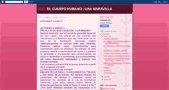 Desktop Screenshot of elcuerpohumanounamaravilla.blogspot.com