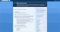 Desktop Screenshot of madaboutcoach.blogspot.com