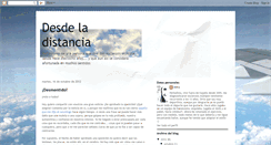 Desktop Screenshot of cronicasdesdeladistancia.blogspot.com