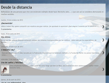 Tablet Screenshot of cronicasdesdeladistancia.blogspot.com