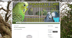 Desktop Screenshot of parakeetcare.blogspot.com