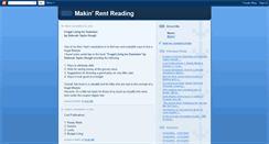Desktop Screenshot of makinrentreading.blogspot.com