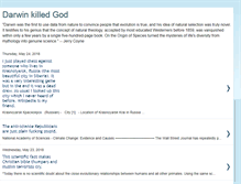 Tablet Screenshot of darwinkilledgod.blogspot.com