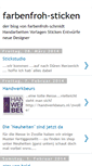 Mobile Screenshot of farbenfroh-sticken.blogspot.com
