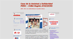 Desktop Screenshot of casaamistadperu-cuba.blogspot.com