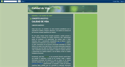 Desktop Screenshot of calidadevida.blogspot.com