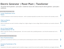 Tablet Screenshot of electric-generator2transformer.blogspot.com