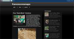 Desktop Screenshot of francescosanapo.blogspot.com