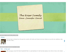 Tablet Screenshot of daveandjenroser.blogspot.com