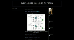 Desktop Screenshot of amplifiertutorial.blogspot.com