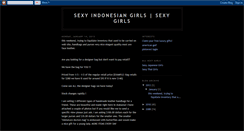 Desktop Screenshot of indonesianhotgirl.blogspot.com