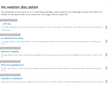Tablet Screenshot of im-westen-des-osten.blogspot.com