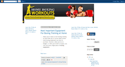 Desktop Screenshot of homeboxingworkouts.blogspot.com