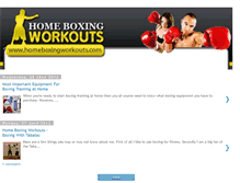 Tablet Screenshot of homeboxingworkouts.blogspot.com