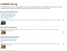Tablet Screenshot of canidaeracing.blogspot.com