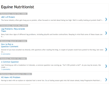 Tablet Screenshot of horsenutrition.blogspot.com