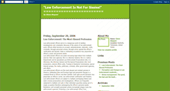 Desktop Screenshot of law-enforcement-is-not-for-sissies.blogspot.com