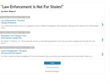 Tablet Screenshot of law-enforcement-is-not-for-sissies.blogspot.com