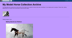 Desktop Screenshot of modelhorsearchive.blogspot.com