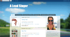 Desktop Screenshot of aleadsinger.blogspot.com