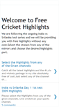 Mobile Screenshot of latest-crickethighlights.blogspot.com