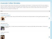 Tablet Screenshot of muscularindianfemales.blogspot.com