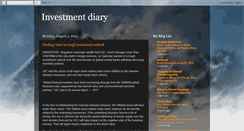 Desktop Screenshot of leetawei-investmentdiary.blogspot.com