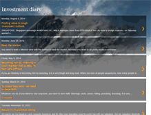 Tablet Screenshot of leetawei-investmentdiary.blogspot.com
