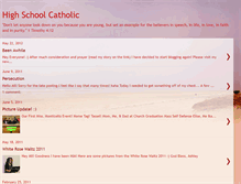Tablet Screenshot of highschoolcatholic.blogspot.com