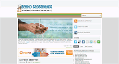 Desktop Screenshot of behindcrossroads.blogspot.com