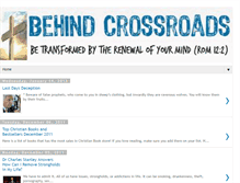 Tablet Screenshot of behindcrossroads.blogspot.com