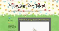 Desktop Screenshot of malaysiandogtalent.blogspot.com