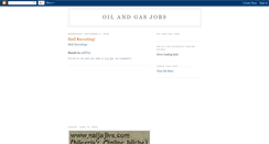 Desktop Screenshot of oilngasjobs2009.blogspot.com