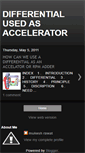 Mobile Screenshot of differentialusedasaccelerator.blogspot.com