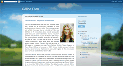 Desktop Screenshot of celine-dion-bio.blogspot.com