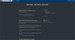 Desktop Screenshot of behind-intense-design.blogspot.com