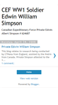 Mobile Screenshot of cefww1soldieresimpson.blogspot.com