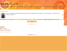Tablet Screenshot of maidforhire.blogspot.com