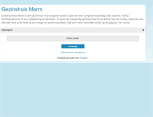 Tablet Screenshot of gezinshuismerm.blogspot.com