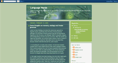 Desktop Screenshot of languagenerds.blogspot.com