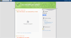 Desktop Screenshot of jeuxludoeducatifspourmonenfant.blogspot.com