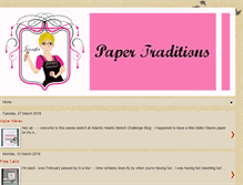 Tablet Screenshot of jennkellypapertraditions.blogspot.com