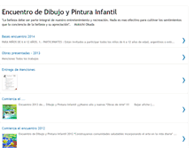 Tablet Screenshot of encuentrodedibujoypinturainfantil.blogspot.com