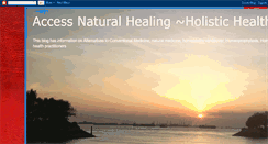Desktop Screenshot of accesshealing.blogspot.com