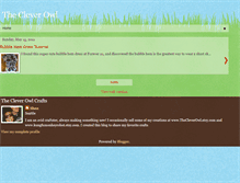 Tablet Screenshot of cleverowlcrafts.blogspot.com